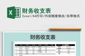 2021年財(cái)務(wù)收支表