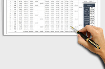 2021年員工工資表（可查詢，底紋填充）