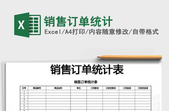 2021年銷售訂單統(tǒng)計(jì)