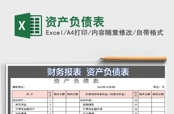 2021年資產(chǎn)負(fù)債表