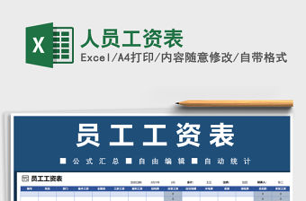 2021年人員工資表