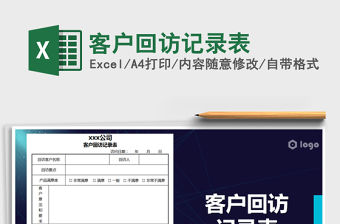 2021年客戶回訪記錄表