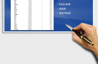 2021年损益表(损益平衡)利润分配表