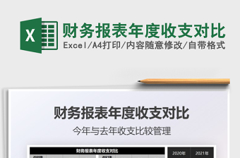 2021年財務(wù)報表年度收支對比
