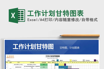 2021年工作計劃甘特圖表