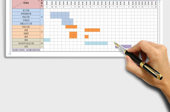 2021年工作計劃表（甘特圖顯示進度程度）