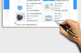 2021年醫(yī)療口罩產(chǎn)品報價單圖文結(jié)合