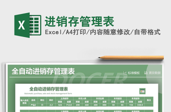2021年進(jìn)銷存管理表