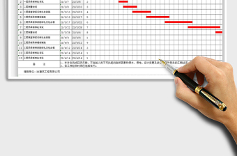 2021年施工进度计划横道图(自动生成)