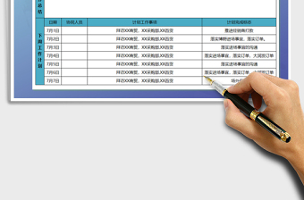 2021年业务人员周报表