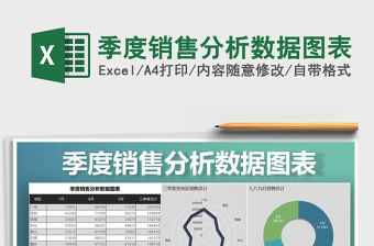 2021年季度銷售分析數(shù)據(jù)圖表