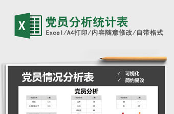 2021年黨員分析統計表