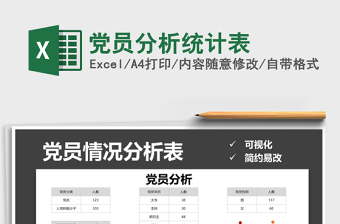 2021年黨員分析統(tǒng)計表