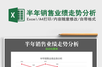 2021年半年銷售業(yè)績走勢(shì)分析免費(fèi)下載