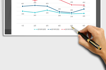 2021年半年销售业绩走势分析免费下载