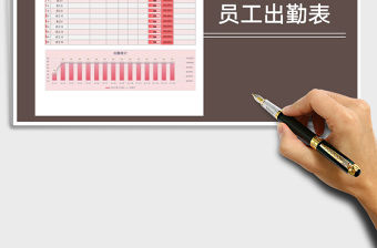 2021年員工出勤統計表（自動計算）