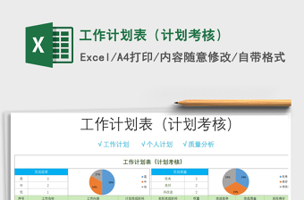 2021年工作計(jì)劃表（計(jì)劃考核）免費(fèi)下載