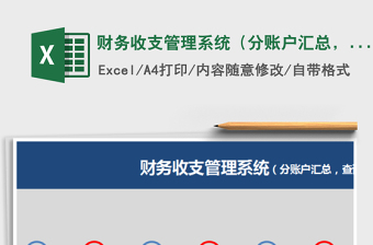 2021年財(cái)務(wù)收支管理系統(tǒng)（分賬戶匯總，明細(xì)查詢）