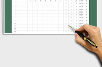 2021年比賽分數統計表-自動統計排名免費下載