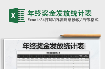 2021年年終獎(jiǎng)金發(fā)放統(tǒng)計(jì)表