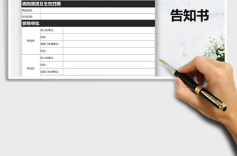 2021年員工調(diào)崗告知書