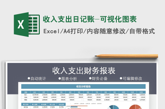 2021年收入支出日記賬-可視化圖表