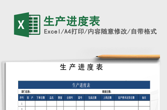 2021年生產進度表