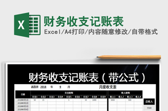 2021年財務(wù)收支記賬表