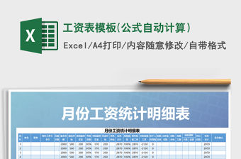 2021年工資表模板(公式自動計算）