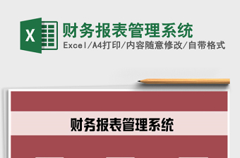 2021年財務(wù)報表管理系統(tǒng)