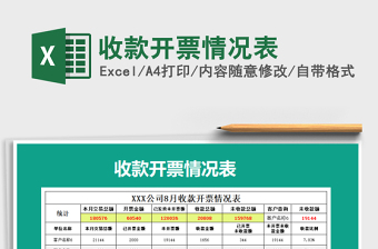 2021年收款開票情況表