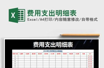 2021年費(fèi)用支出明細(xì)表