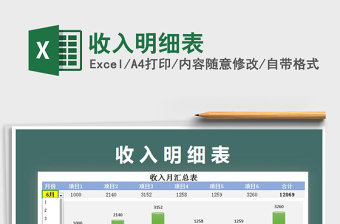 2021年收入明細(xì)表