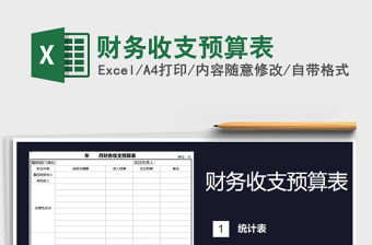 2021年財務收支預算表