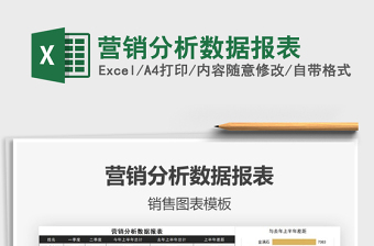 2021年?duì)I銷(xiāo)分析數(shù)據(jù)報(bào)表