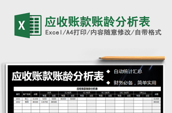 2021年應(yīng)收賬款賬齡分析表