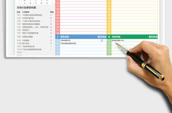 2021年每月工作计划清单-自动分类