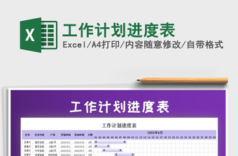 2021年工作計劃進度表