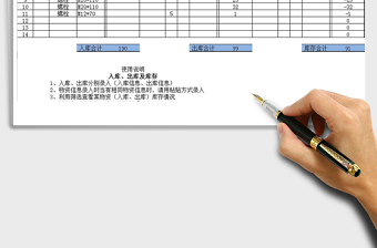 2021年倉(cāng)庫(kù)出入庫(kù)臺(tái)帳