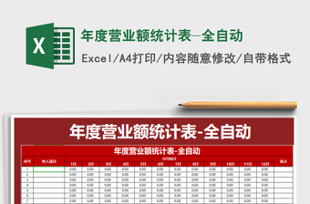 2021年年度營(yíng)業(yè)額統(tǒng)計(jì)表-全自動(dòng)