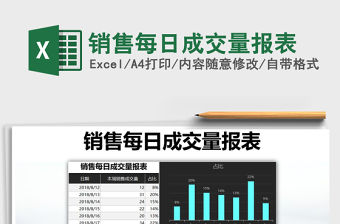 2021年銷售每日成交量報表