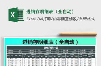 2021年進(jìn)銷(xiāo)存明細(xì)表（全自動(dòng)）