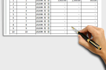 2021年應收賬款統計表-自動計算
