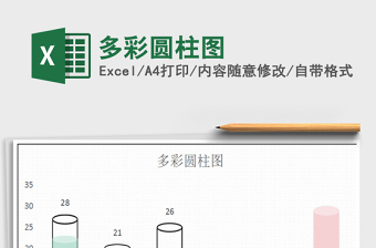 2021年多彩圓柱圖