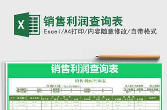 2022產品銷售利潤查詢表