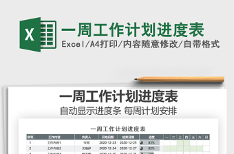 2021年一周工作計劃進(jìn)度表