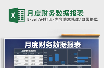 2021年月度财务数据报表