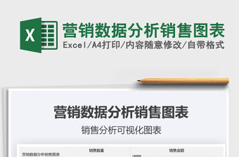 2021年營銷數據分析銷售圖表