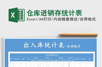 2021年倉庫進銷存統(tǒng)計表