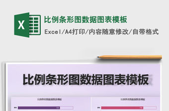 2021年比例條形圖數據圖表模板